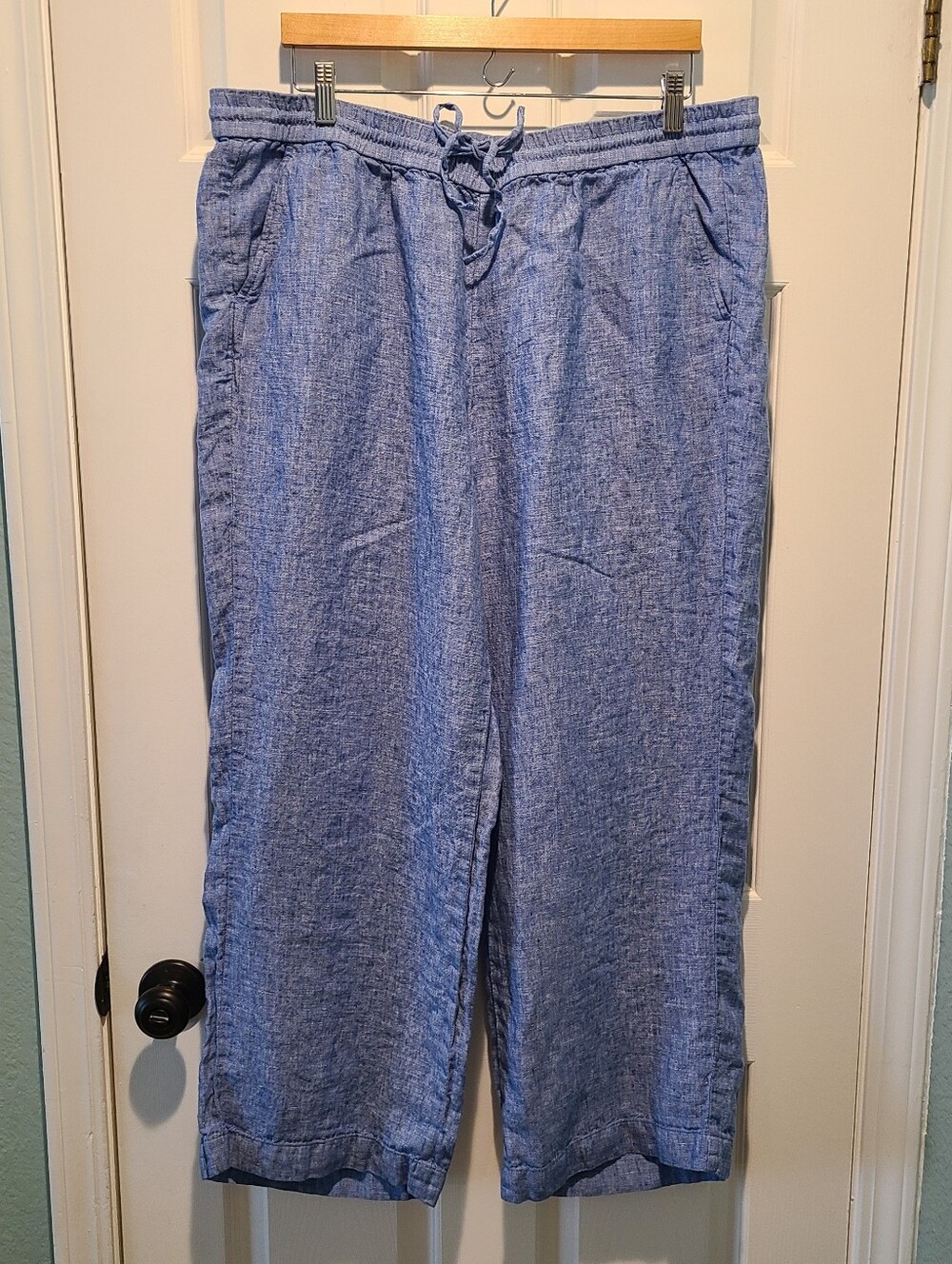 Talbots Chambray Linen Pants